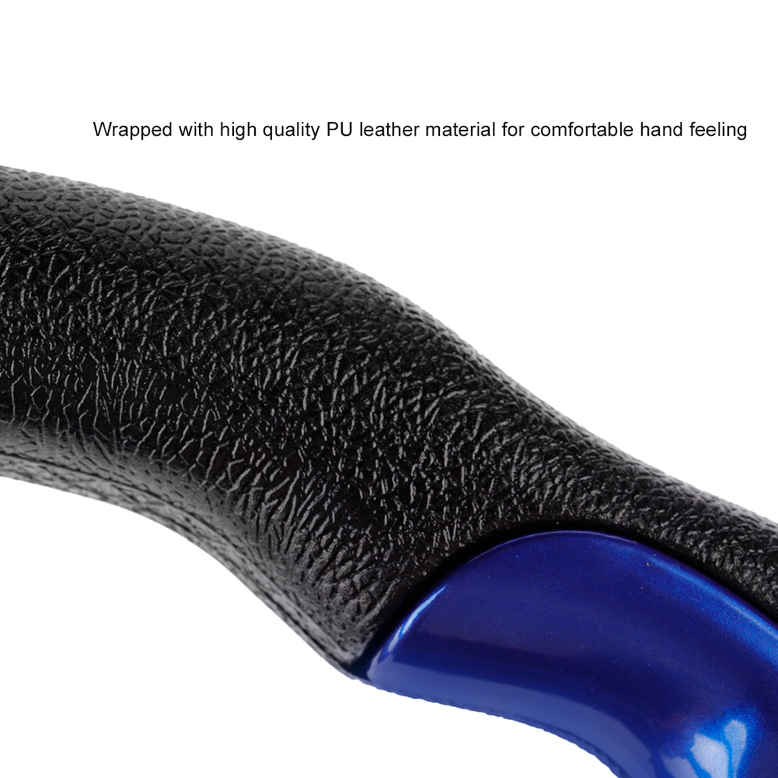 13in 320mm Volante Universal PU Cuero Coche Sport Racing Drift Volante Azul