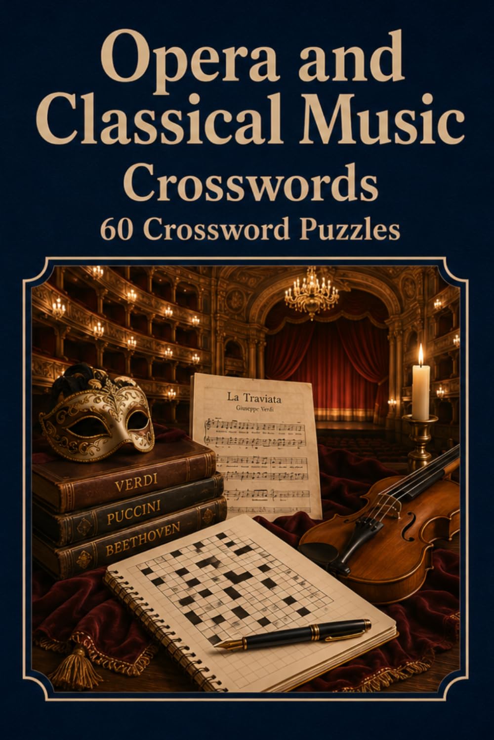 Opera and Classical Music Crosswords: 60 Crossword Puzzles: | 6x9 Inches, 120 Pages | 60 crossword Puzzles | Solutions Included|