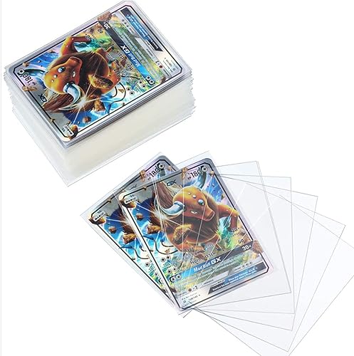 200 fundas protectoras transparentes tamaño estándar, protectores para cartas compatibles con Magic The Gathering MTG (66 x 91 mm)