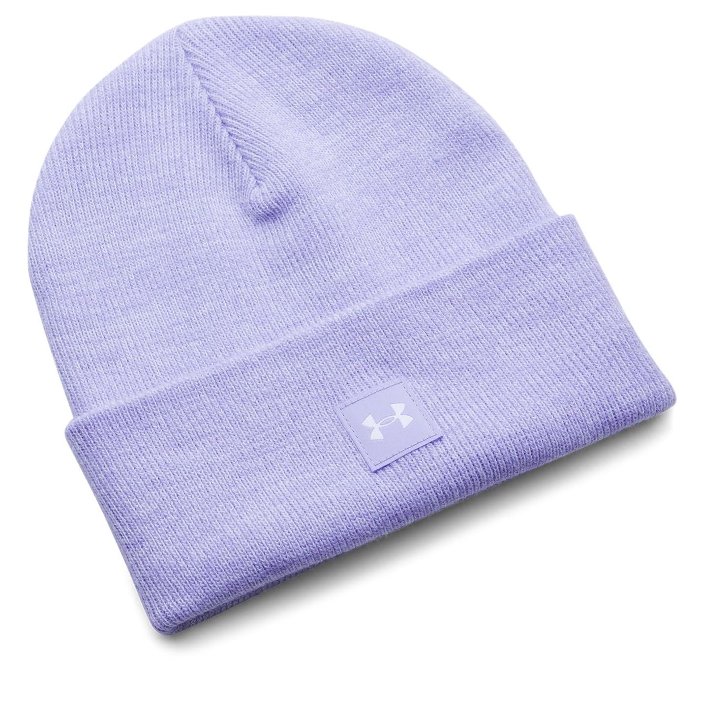 Under Armour Women's Purple Halftime Beanie Transparent / Transparent / White One Size
