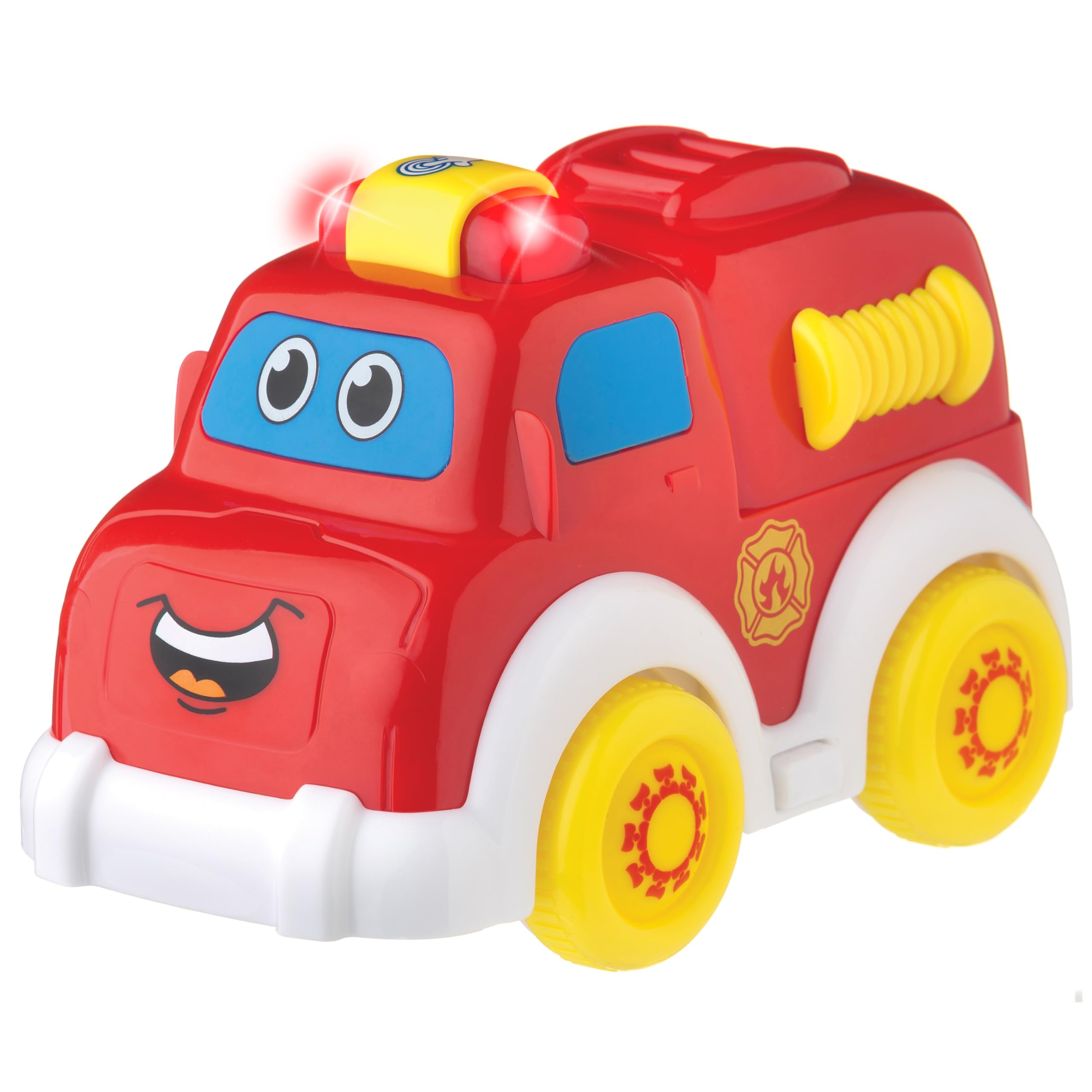 Playgro Lights & Sounds Fire Truck – Engaging Baby Toy for Development and Sensory Play, 0+ Months