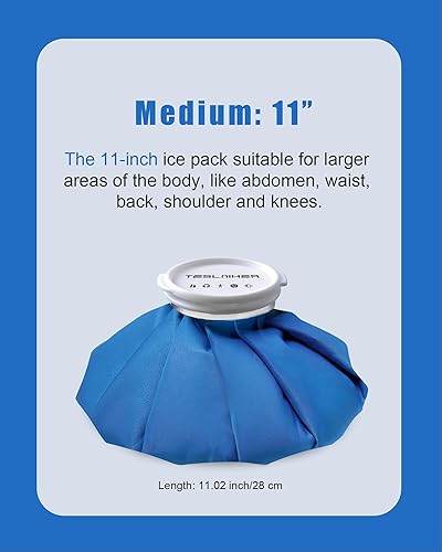 Miniatura 2 de Bolsa de hielo reutilizable para lesiones, bolsa de agua caliente reutilizable para aliviar el dolor, bolsa de hielo para terapia de calor y frío,