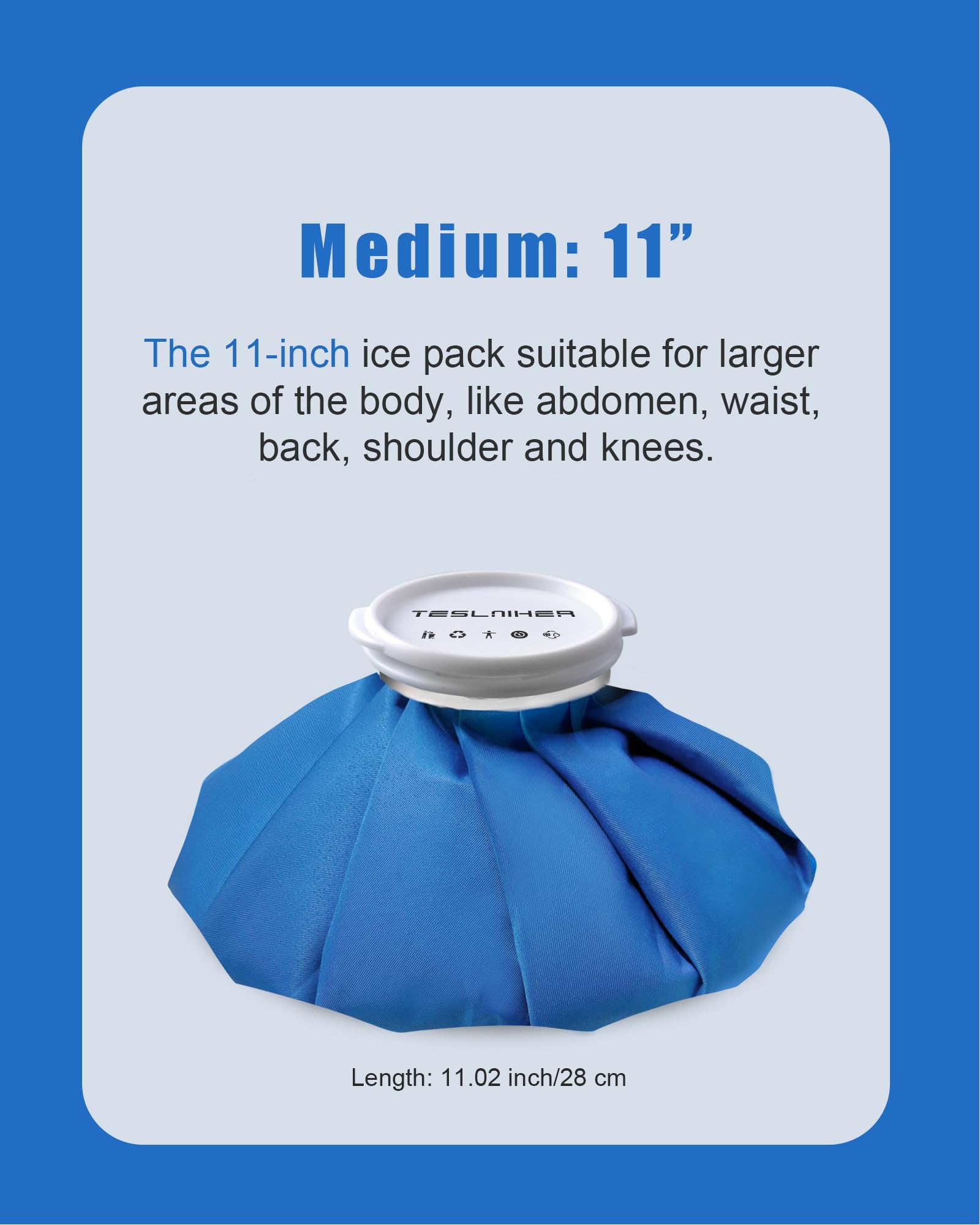 Bolsa de hielo reutilizable para lesiones, bolsa de hielo reutilizable, bolsa de agua caliente para aliviar el dolor, terapia fría y caliente, bolsa de hielo, bolsa de hielo elástica sin fugas,