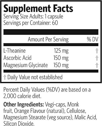 Miniatura 2 de Pure Lab Vitamins L-teanina 125 mg - 60 tabletas masticables sin azúcar, suministro de 30 días | Promueve la relajación, el enfoque mental | Mejora