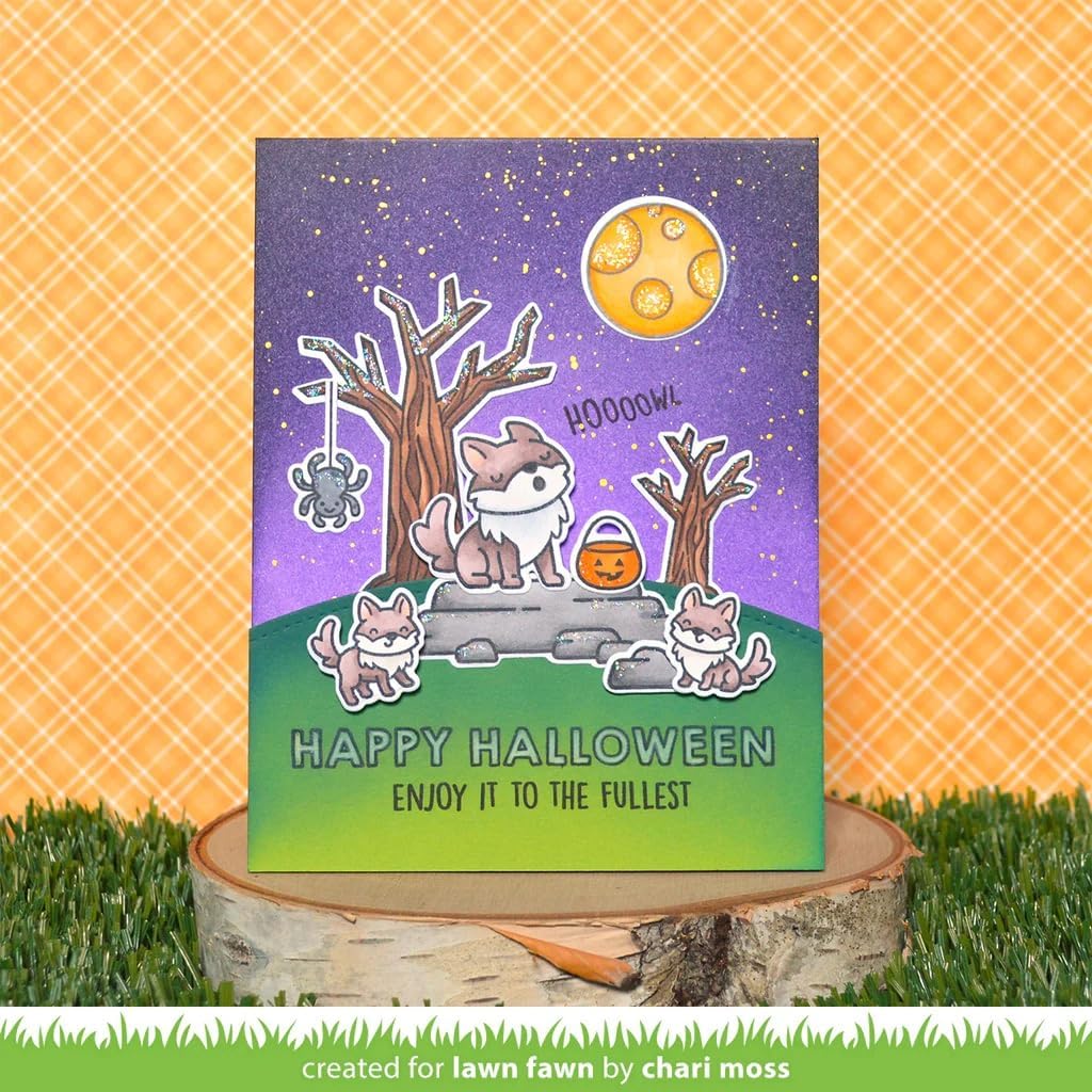 Lawn Fawn - Wild Wolves - Stamps and Dies - 2 Item Bundle image 2