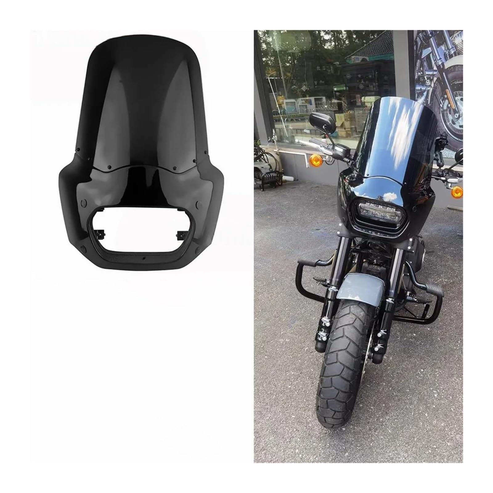Amazon | ヘッドライトカウル ハーレー用 ソフテイル ファットボブ 114