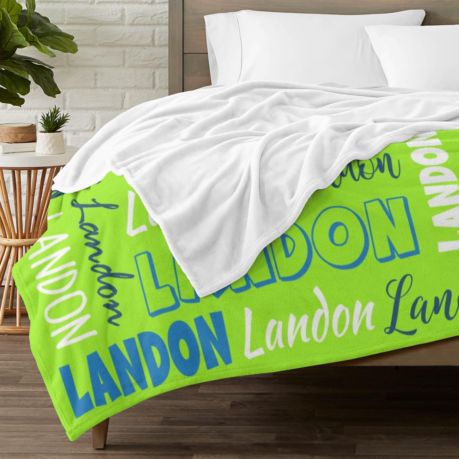 Dr.TOUGH Personalized Blanket – Custom Name Blanket For Kids & Adults, Flannel Throw Gift - View #12