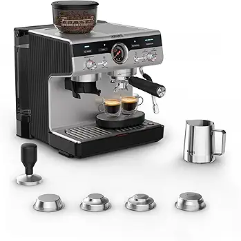Krups Precision Cafetera profesional para espresso y capuccino Acero inoxidable