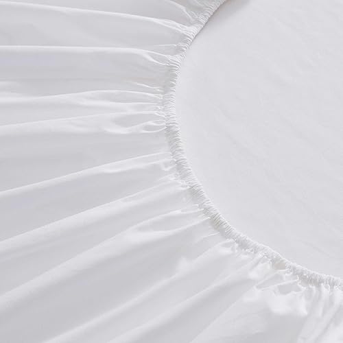 Miniatura 8 de Martha Stewart - Juego de sábanas de tamaño King, sábanas refrescantes frescas y a medida con un tacto ligero de percal de algodón naturalmente