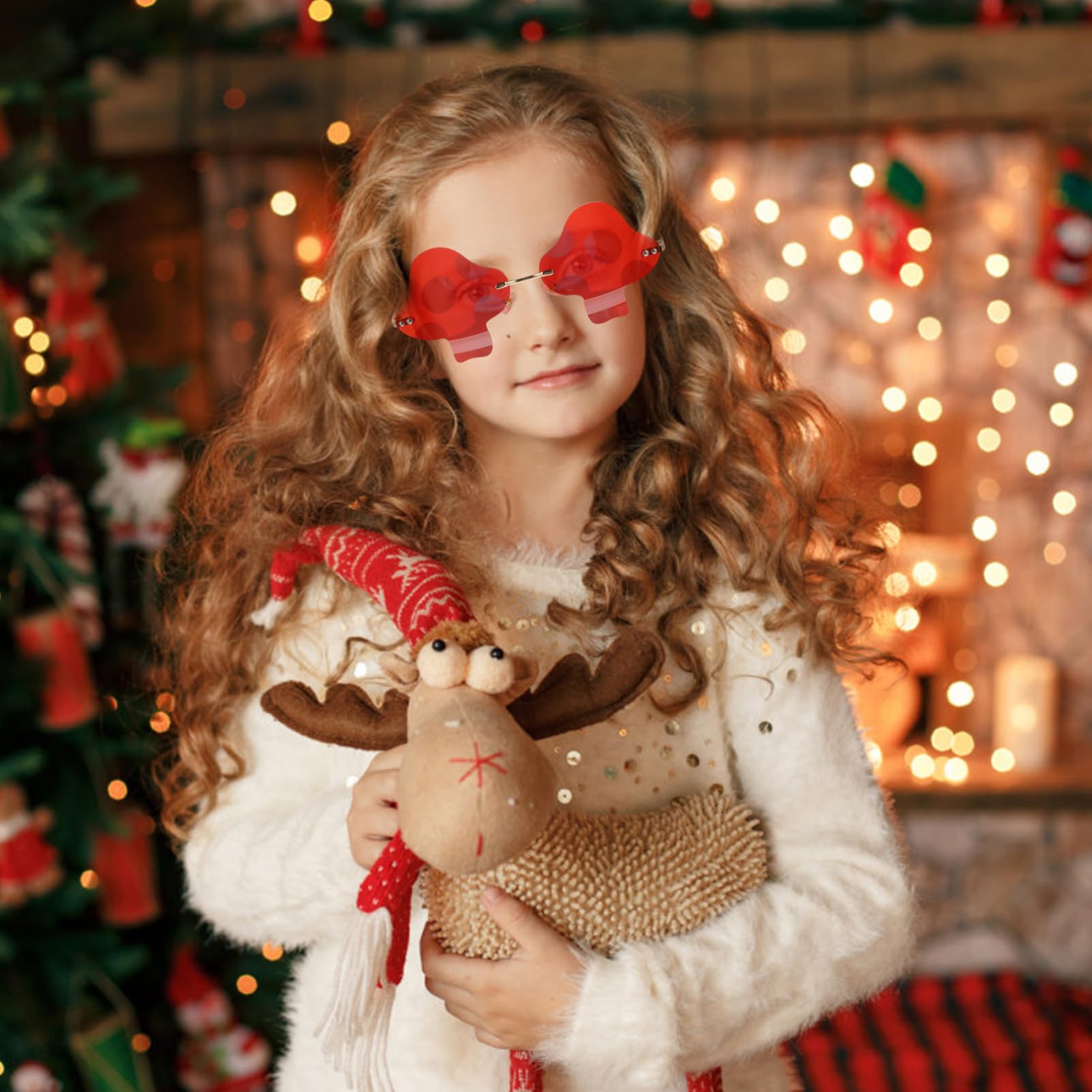 Didiseaon Innovative Metal Mushroom Eyewear Stylish Sunglasses for Men Women Party Attire Essential