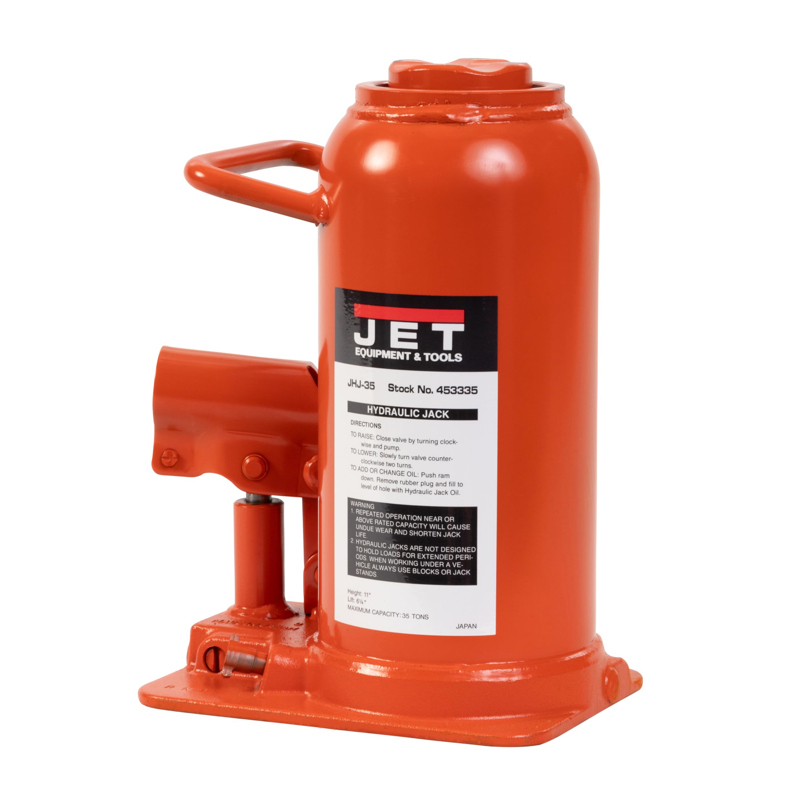 Amazon.com: JET 35-Ton Hydraulic Bottle Jack w/ Handle (JHJ-35