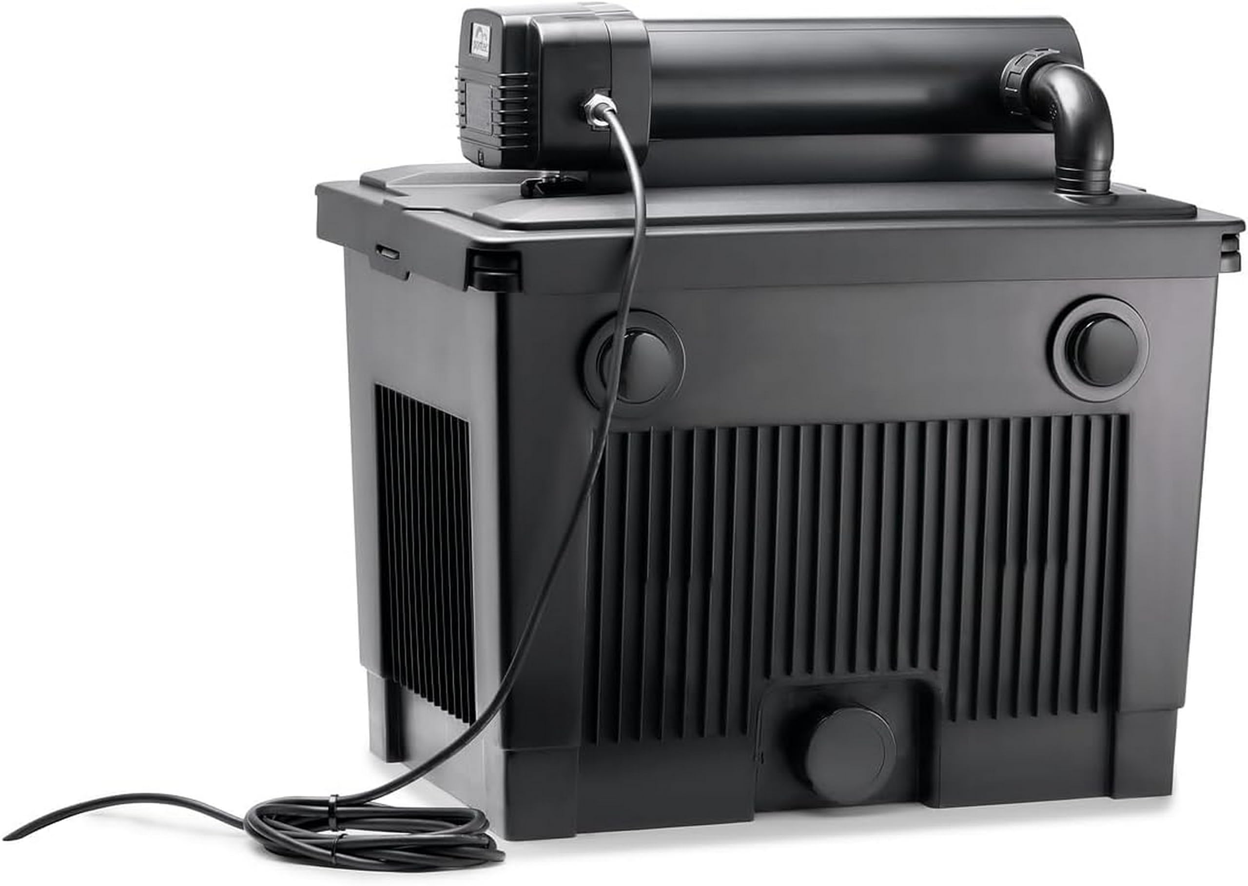 Pontec MultiClear Set 25000, schwarz - Durchlauffilter-Set, UVC-Vorklärgerät (24 W), für Teiche bis 25.000 l (ohne Fischbesatz), Sauerstoffanreicherung