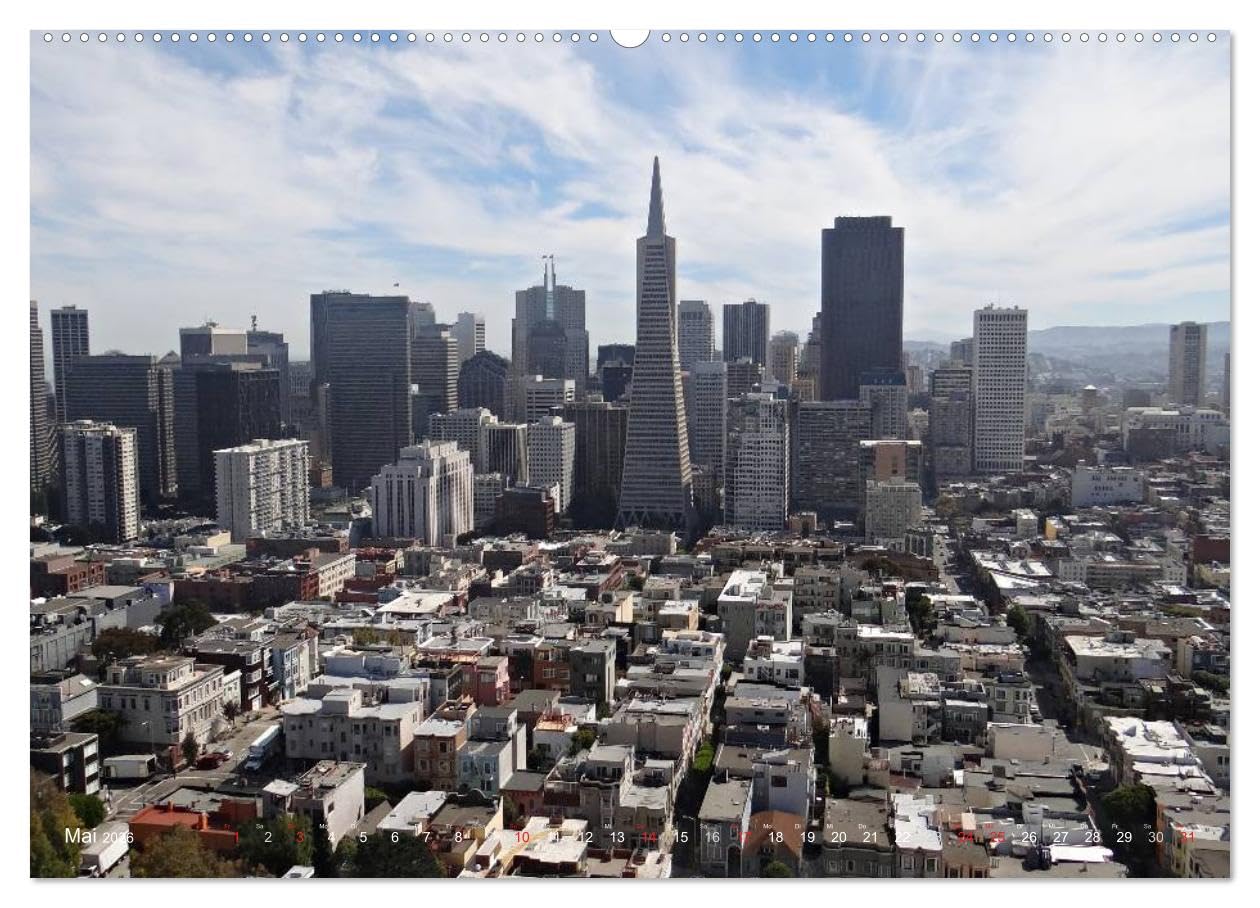 San Francisco Westküste USA (hochwertiger Premium Wandkalender 2026 DIN A2 quer), Kunstdruck in Hochglanz: San Francisco, eine der schönesten und aufregensten Städte der Welt (CALVENDO Orte)