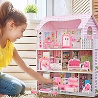Vista 4 de 35 piezas de set de accesorios para muebles de casa de muñecas en miniatura, muebles pequeños para casa de muñecas, muebles en miniatura para casa