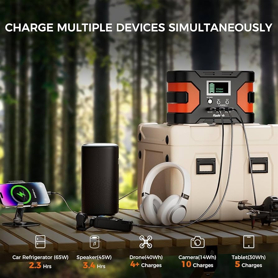 FlashFish ポータブル電源 小型 MAX200W(定格150W) 71uCA5tJbSL._AC_UF894,