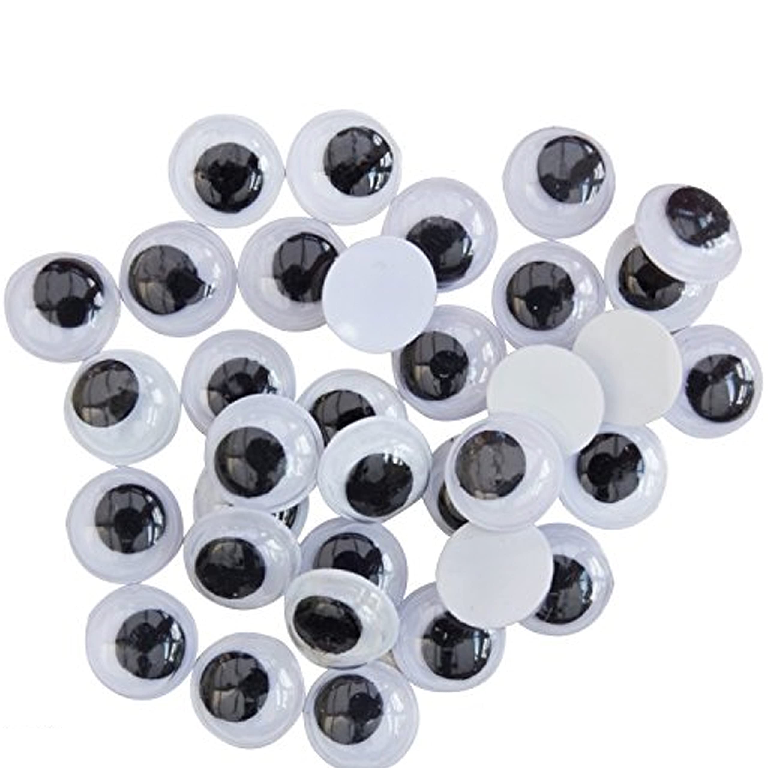 10mm x 30 Googly Eyes Wiggle Woobly Craft Embellishment Google