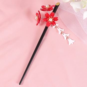 ☆送料・関税込☆VINTAGE HOLLYWOOD★Love Hairpin★ Amazon.com : Uonlytech Acrylic Cherry Blossom Tassel Hairpin