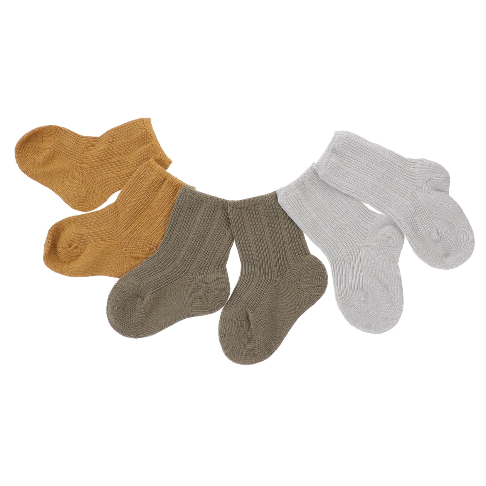 Beatifufu Baby Socks Newborn 3 Pairs Winter Warm Socks Toddler Socks for Baby Boys Girls