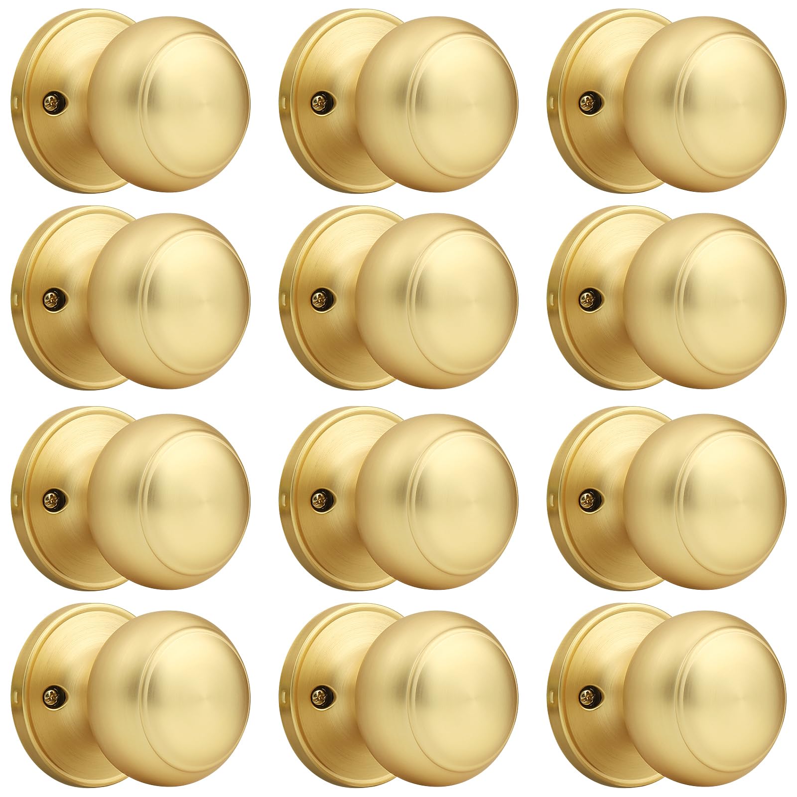 Brushed Nickel Dummy Door Knobs - 2 Pack -32