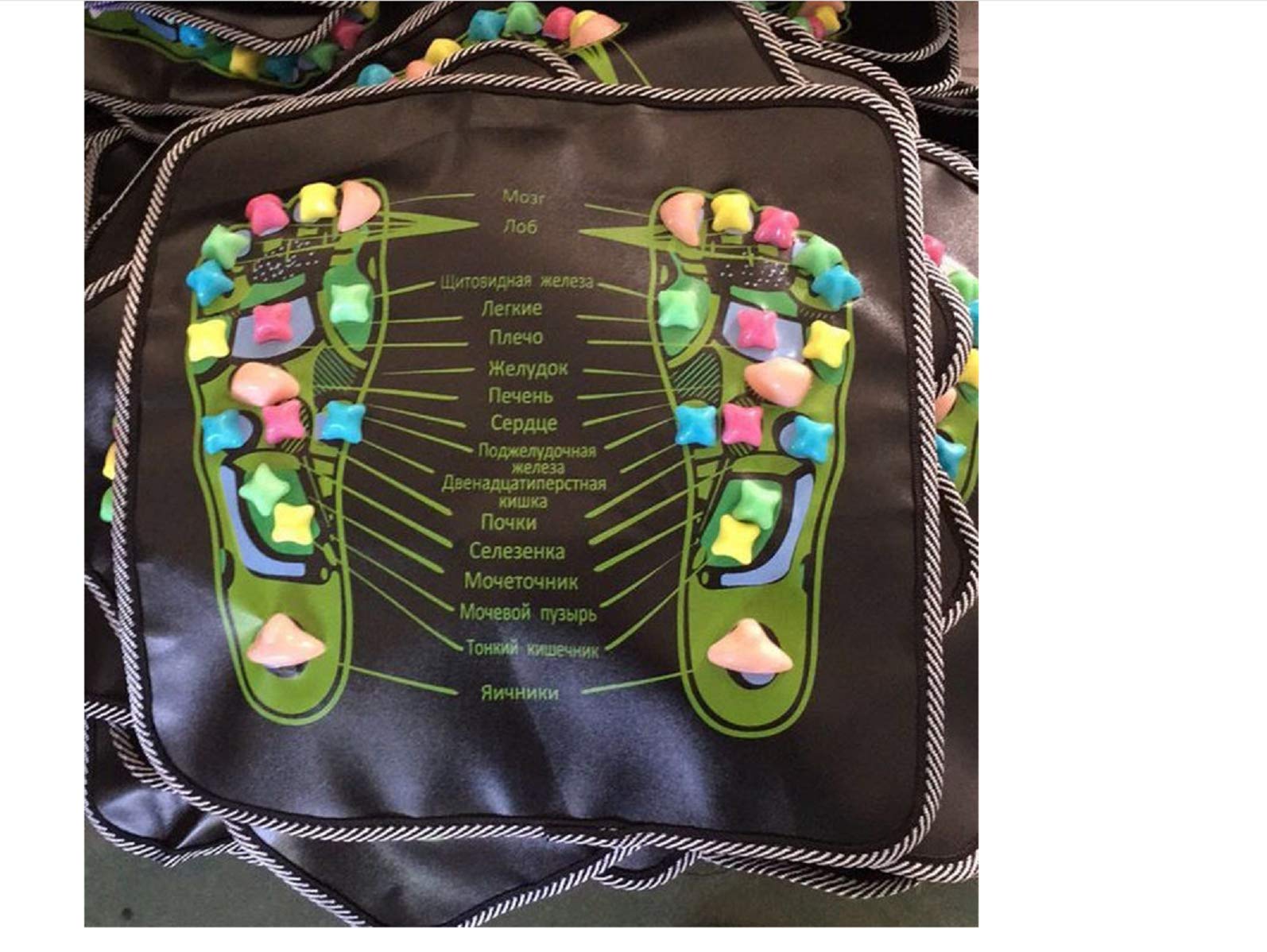 TX® Foot Massage Mat Walk Reflexology Massager Acupoint Mat Acupressure Mat for Pain Foot Ache Relieve Nerve Relaxes Muscle Massage at Home and Office( (35*35cm/13.779’’*13.779'')