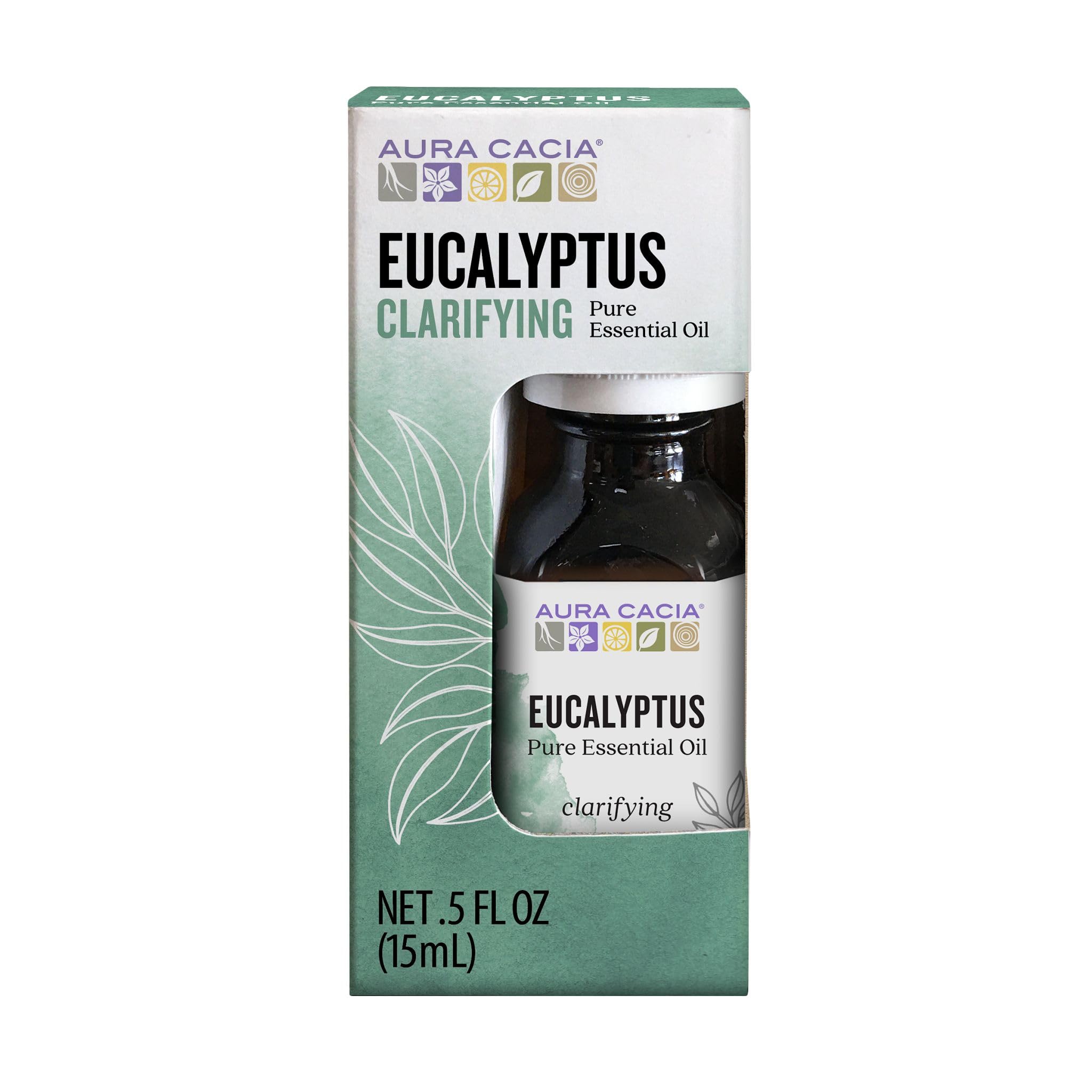Aura CaciaEucalyptus Essential Oil, Boxed, 0.5 Ounce