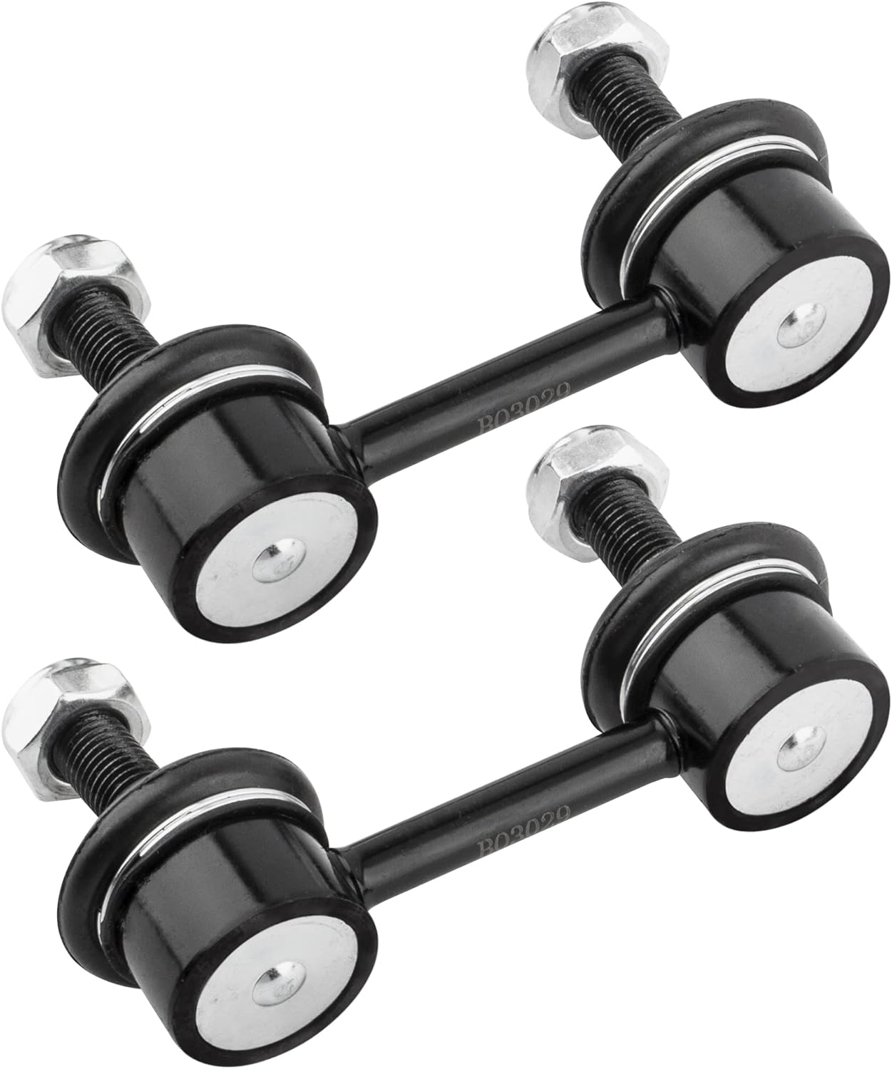 BOXI (Set of 4) K750049 K750041 Front + Rear Sway Bar Link Stabilizer Link Kit Fit for Subaru Forester 2003 2004 2005 2006 2007 2008 / for Subaru Impreza 2004 2005 2006 2007 WRX STI Models