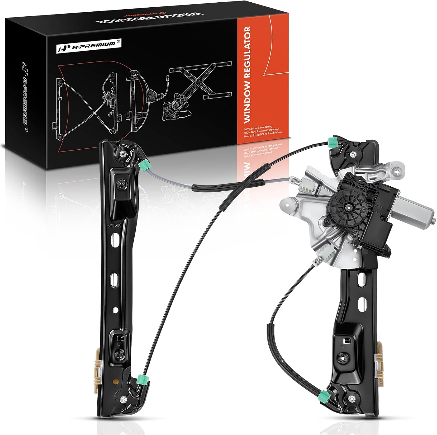 A-Premium Power Window Regulator with Motor Front Driver Side Compatible with Buick Regal 2011-2017