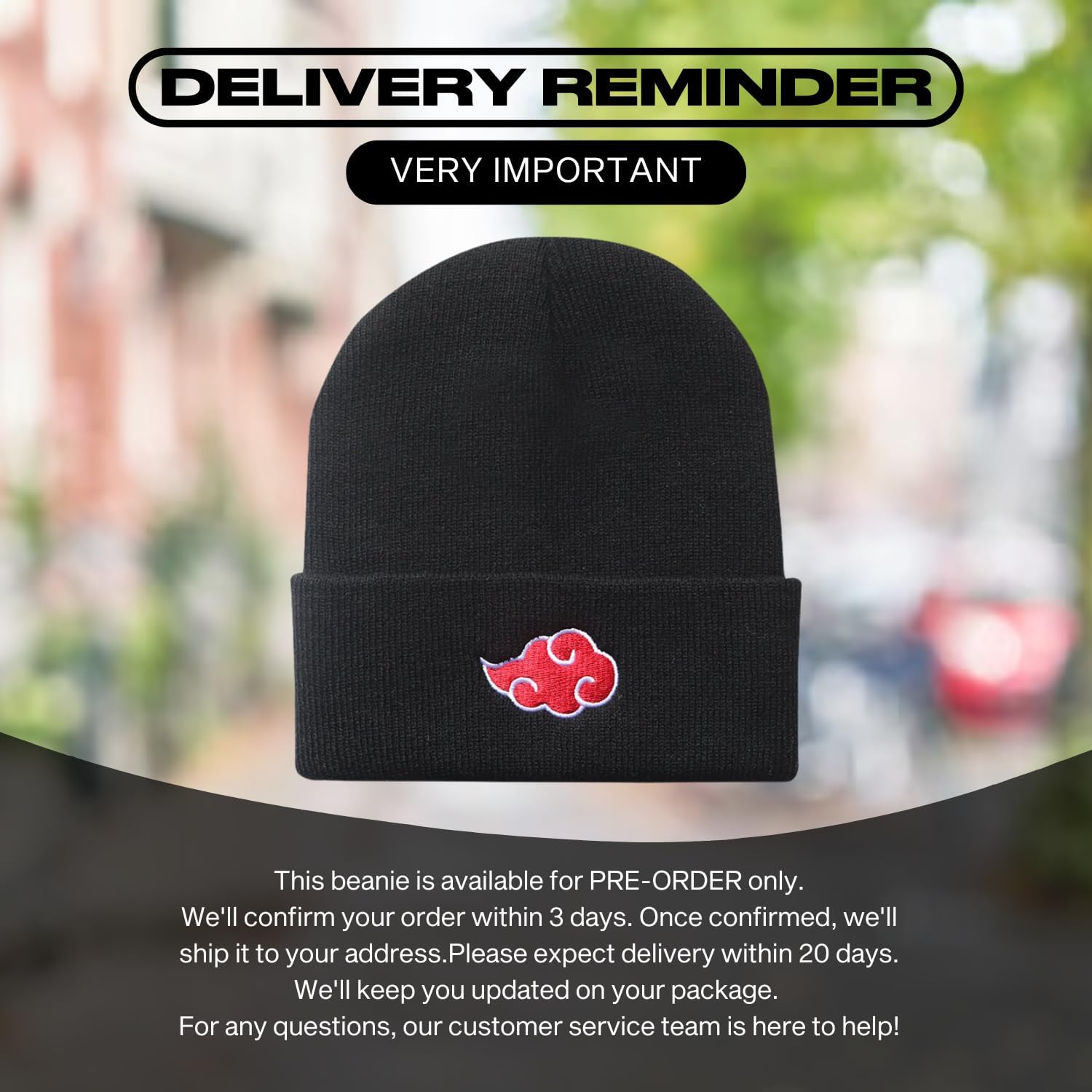 CROWN Anime Beanie Hat Winter Caps for Men and Womens Beanies - Comfy and Soft Embroidered Anime Hat - Image 2