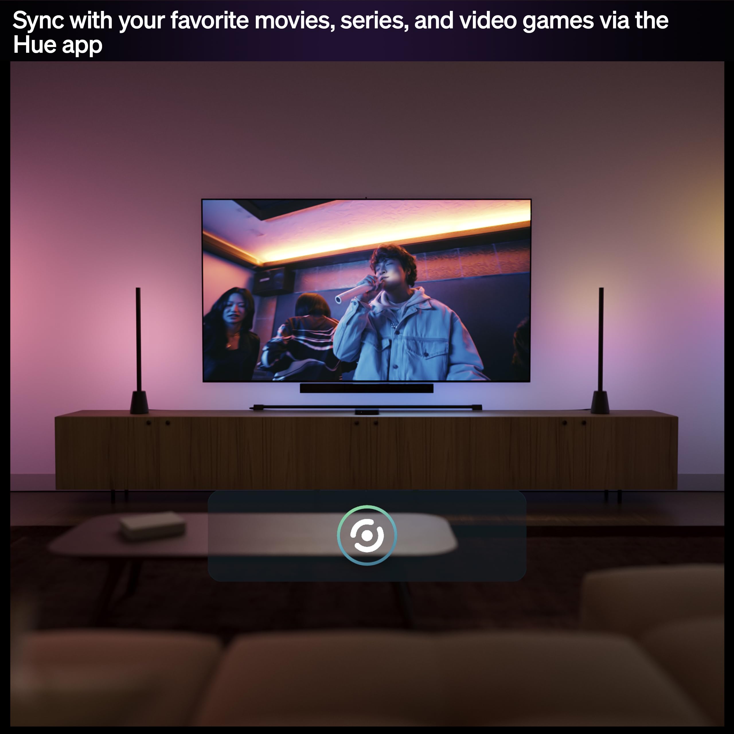 Amazon.com: Philips Hue Play HDMI Sync Box 4K, Smart Lighting