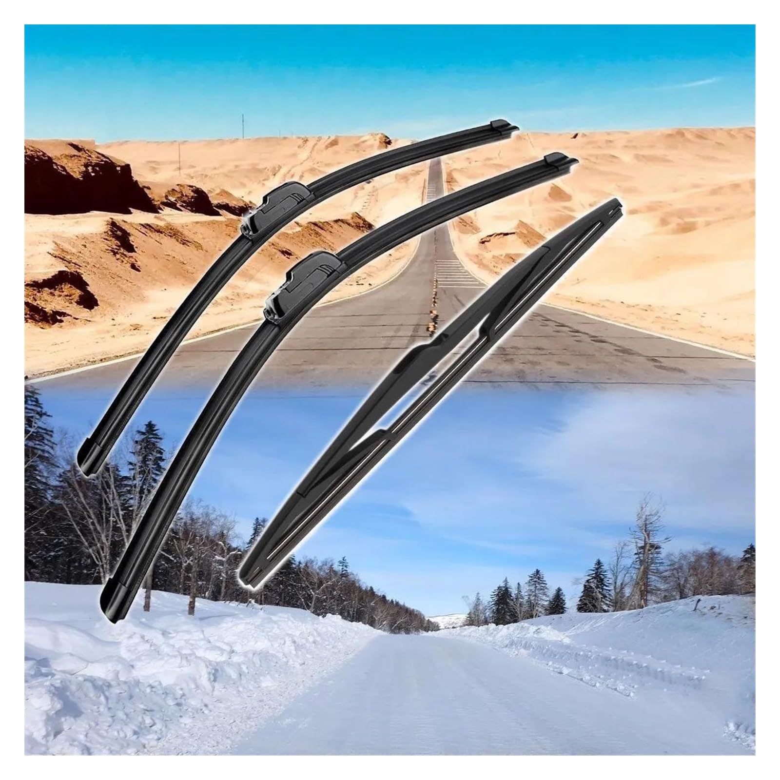 parabrezza tergicristalli Per Peugeot 206 SW 2002-2006 26 "+16"+14" Spazzole Tergicristallo Anteriori Posteriori Parabrezza Parabrezza Finestra Spazzole Tergicristallo Auto
