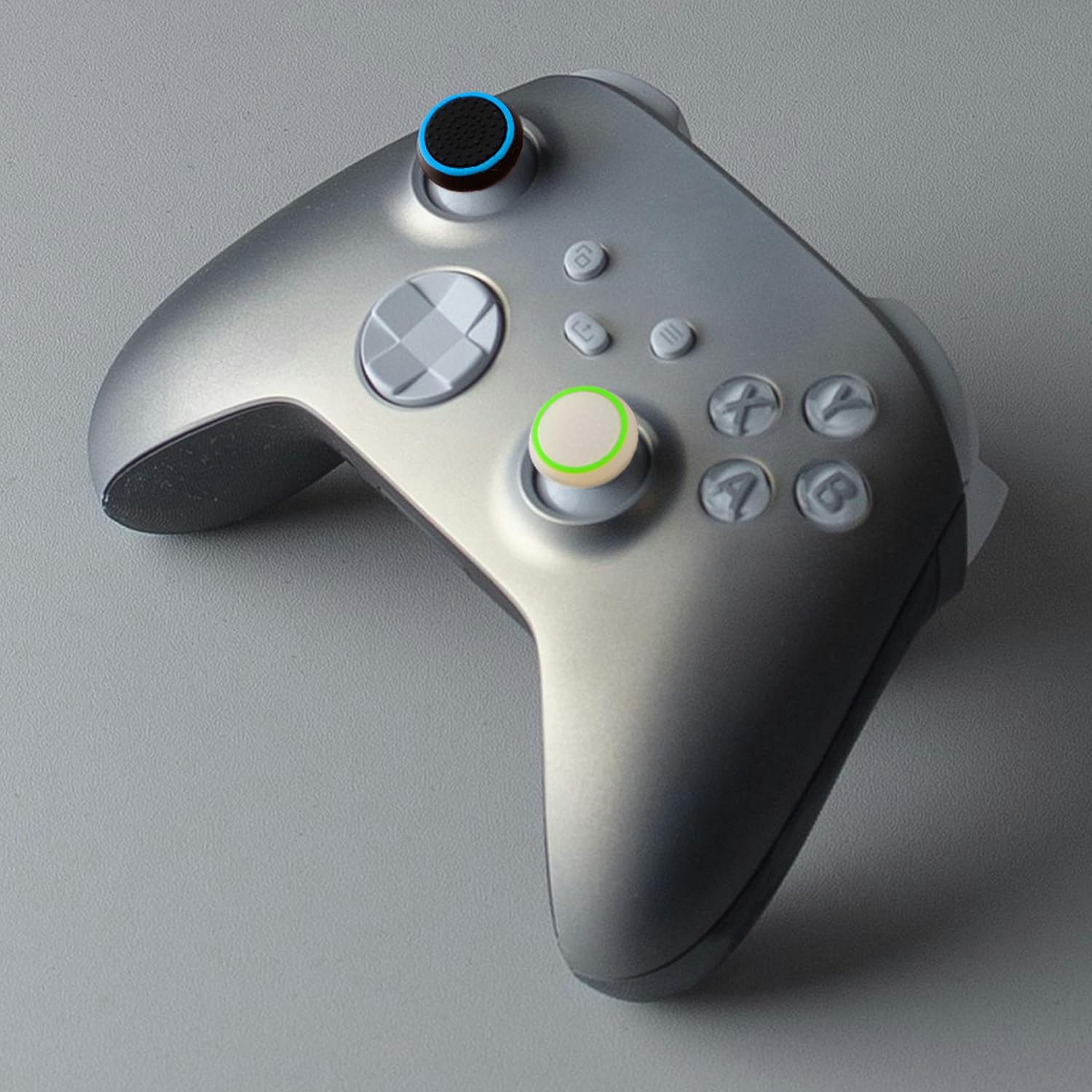 32pcs Controller Thumb Grips,Silicone Colorful Thumbstick Caps,Non-Slip Protection Cover Attachments Aim Assist for PS5 PS4 PS3 Controller