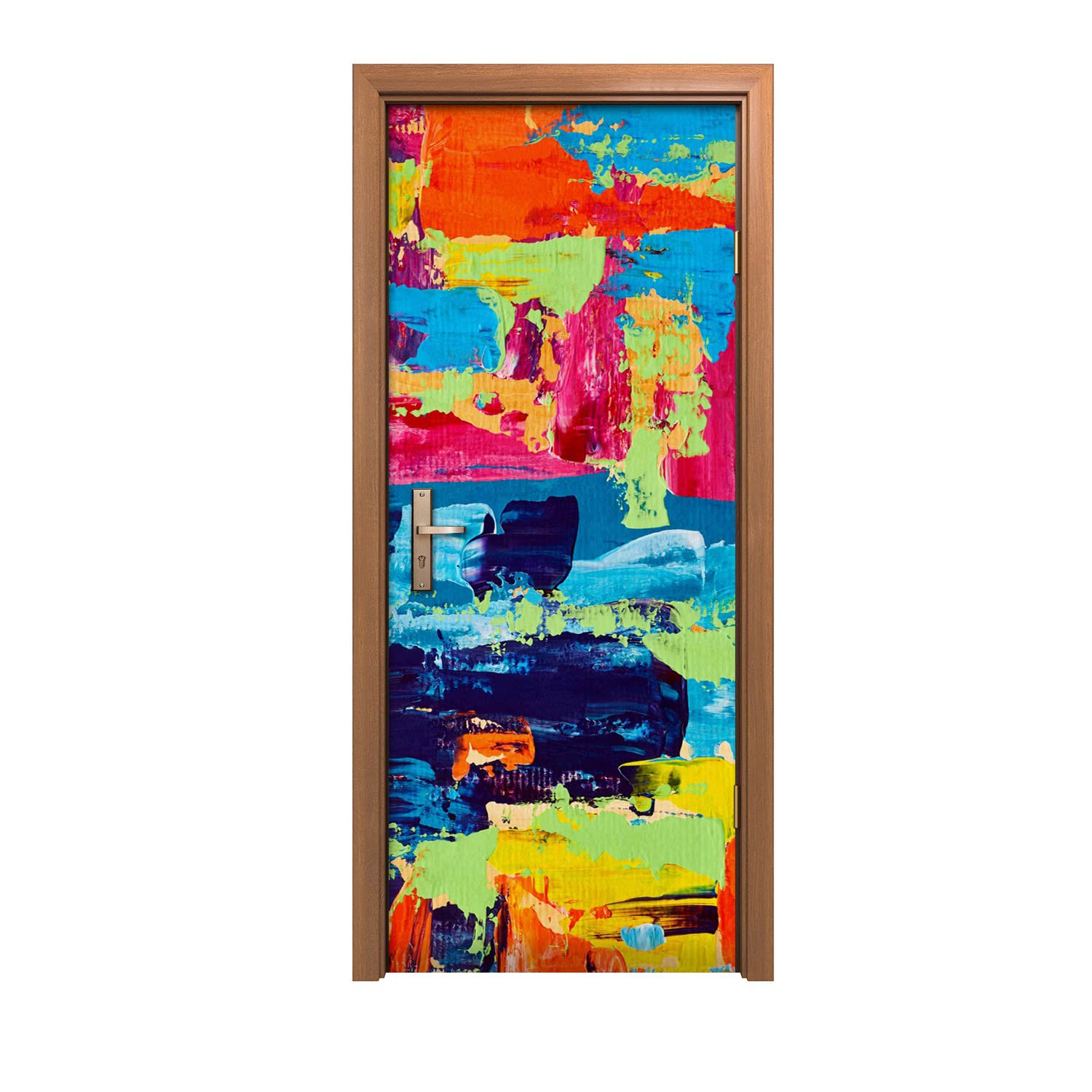 Autocollant de porte 80x200cm Coloray rénovation murale rapide motif peinture