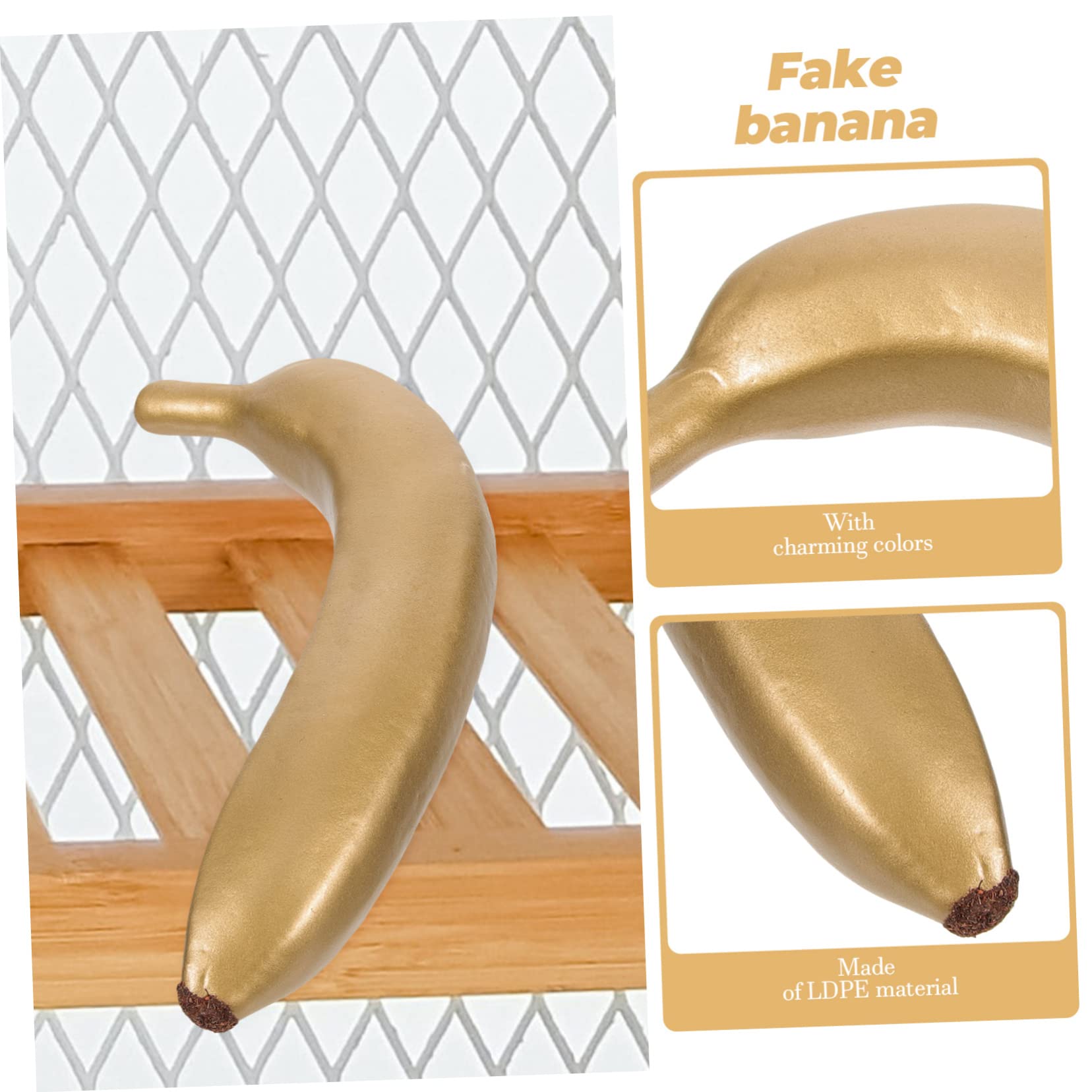 PRETYZOOM 25pièces Faux Bananes Décoratives Mousse Décoration De Fête Accessoires De Photographie Et Décor De Cuisine Lifelike