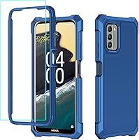 Vista 11 de Funda para Nokia C300/Nokia G100 con protector de pantalla, funda para teléfono Nokia C300 N155DL, protección de cuerpo completo frontal y trasera