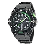 Men's Black Biobased PU Strap Watch (Model: NAPCNS404)
