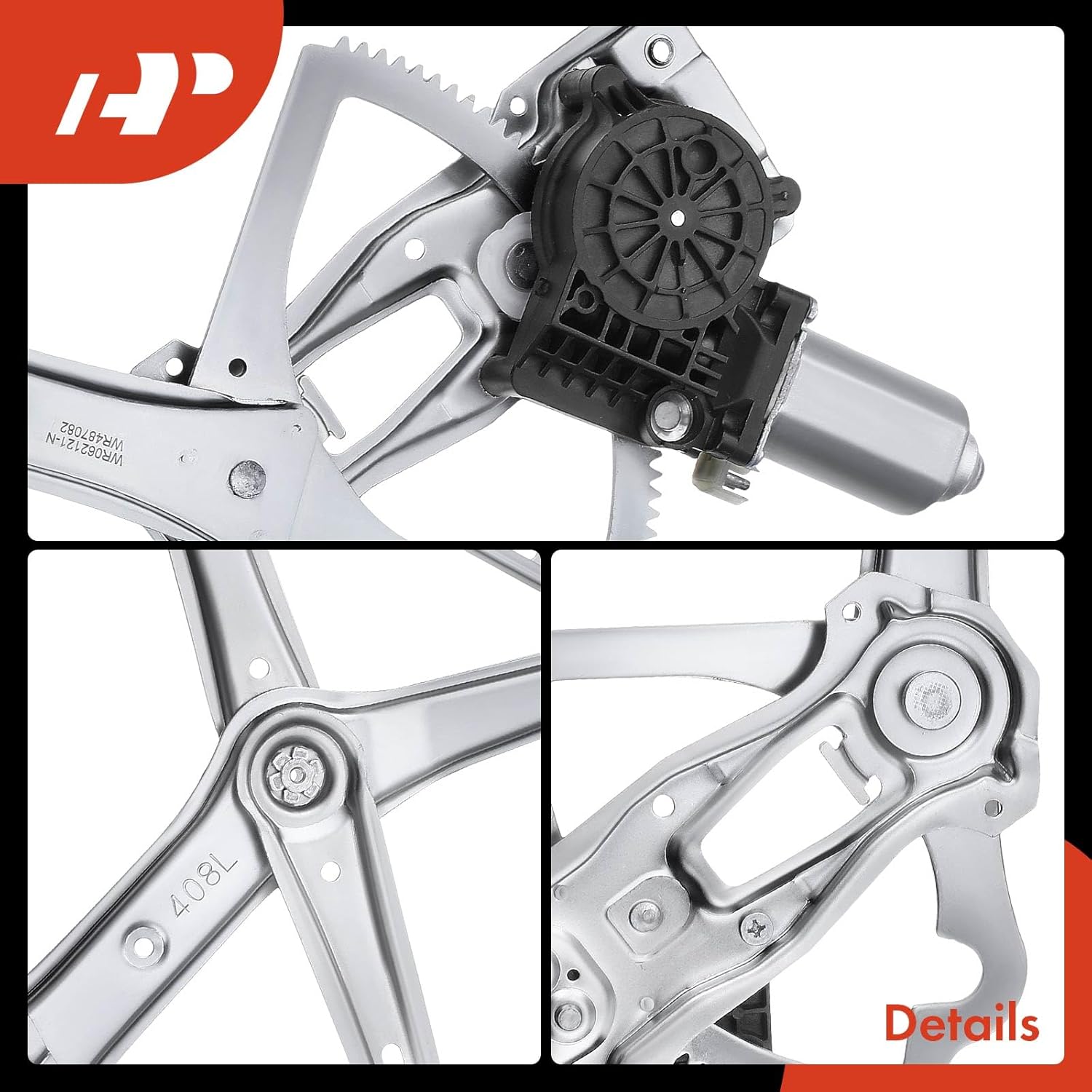 A-Premium Power Window Regulator with Motor Front Driver Side Compatible with Mercedes-Benz W170 SLK230 1998-2000 Convertible