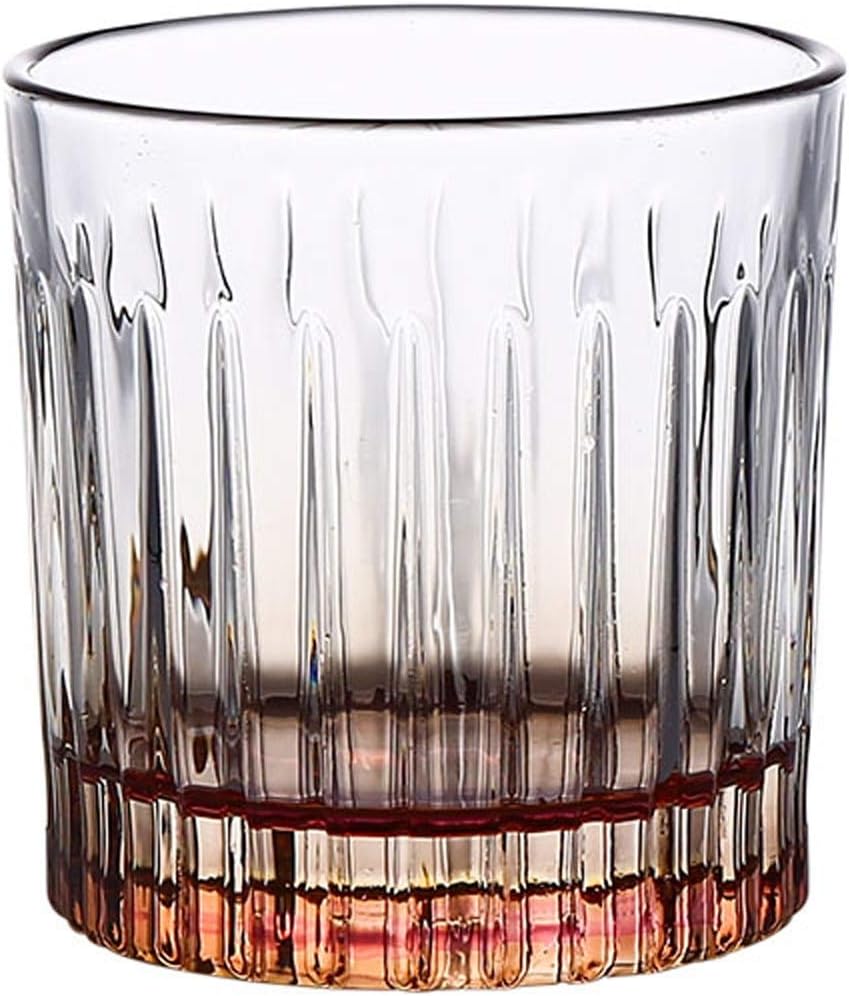 Amazon｜ショットグラス 和風の縞模様のカクテルガラス、レトロな精神墓、バー特別な古典的なウイスキーグラス、スコッチ・ウォッカ、ラム、ジン
