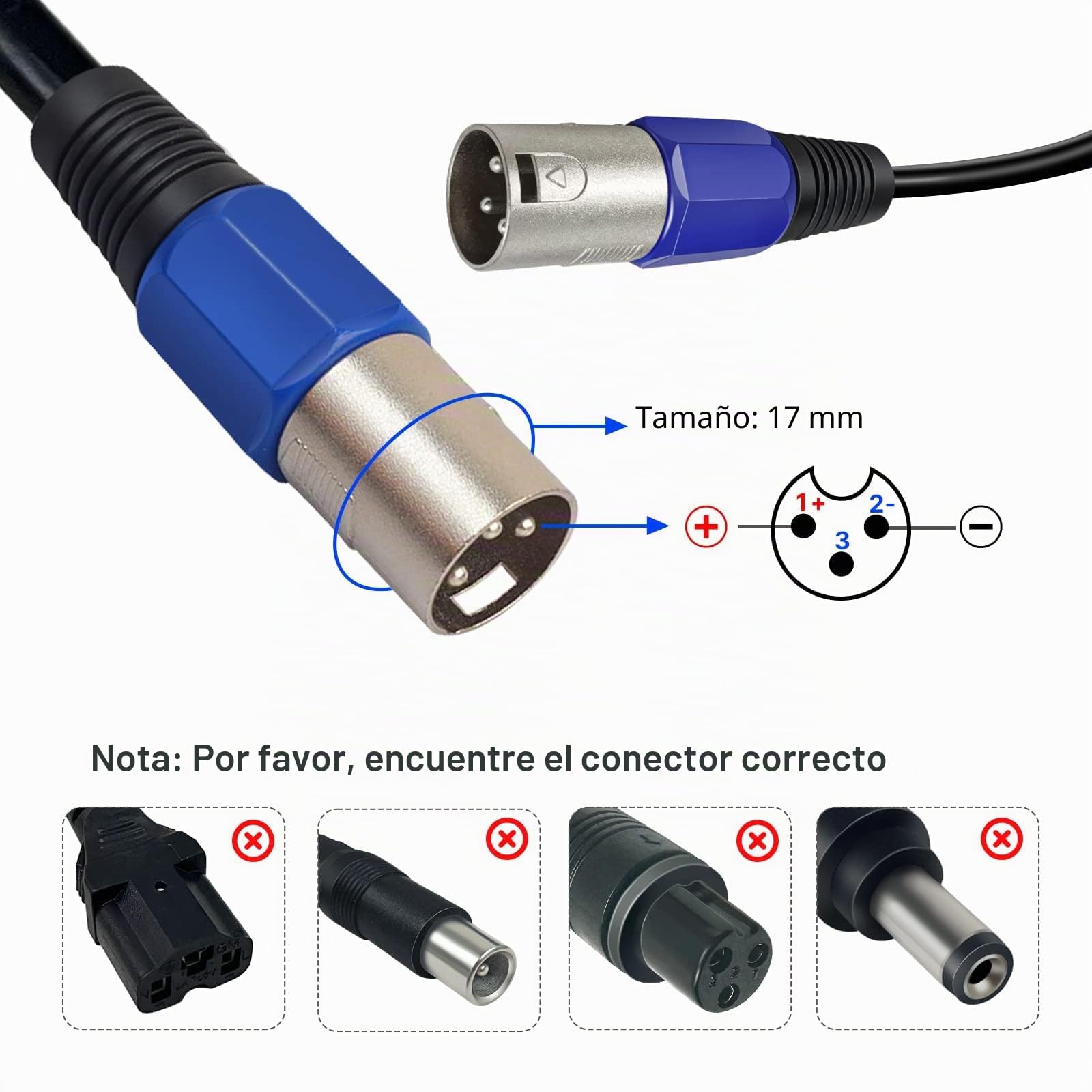 24V 4A Cargador Eléctrico 3PIN XLR Macho para Asientos de Ruedas Lakematic, Pride Mobility, Jazzy Power Chair, Drive Medical, Golden Technologies