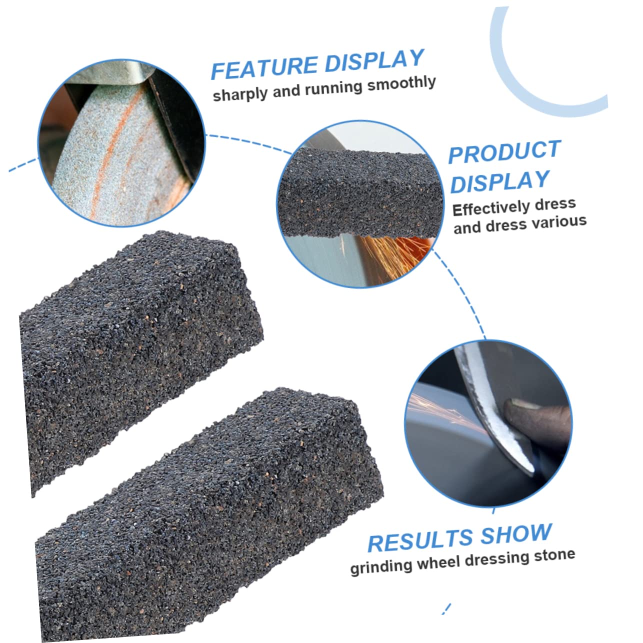 2pcs Professional Grinding Wheel Dressing Stick Carbide Tool for Reshaping and Cleaning Abrasive Wheels for Smooth Performance and Efficient Truing