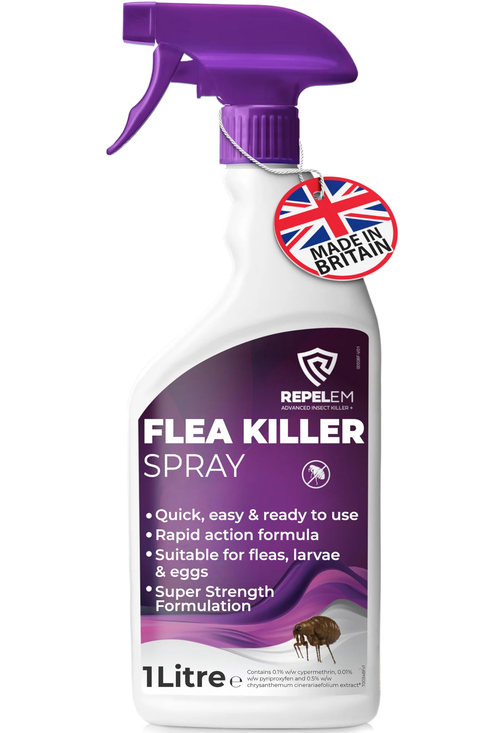 Sponsored Ad – Flea Spray for The Home - Professional Strength, Household Treatment, Killer for Home, Kills Fleas, Larvae & Eggs (1L Flea Spray)