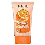 DR.RASHEL Vitamin C Spf 40 Pa +++ Gel For Normal Skin Type Sunscreen Ultra Hydrating That Protects From Uv Rays & Brighten The Skin Paraben Free (50 Ml)