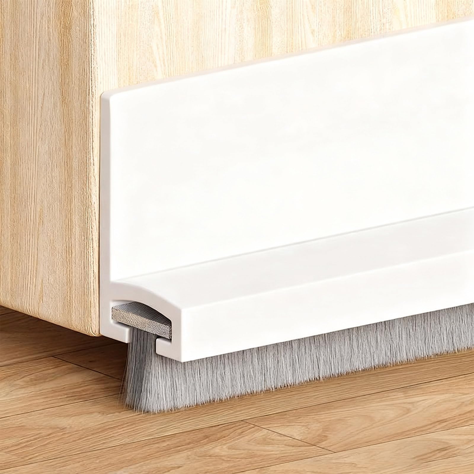 KEELYY Türdichtung Zugluftstopper für Türen, Türdichtung selbstklebend, Tür Zugluftstopper Windstopper Schutz vor Luftzug und Lärm, Schnell & einfach angebracht,