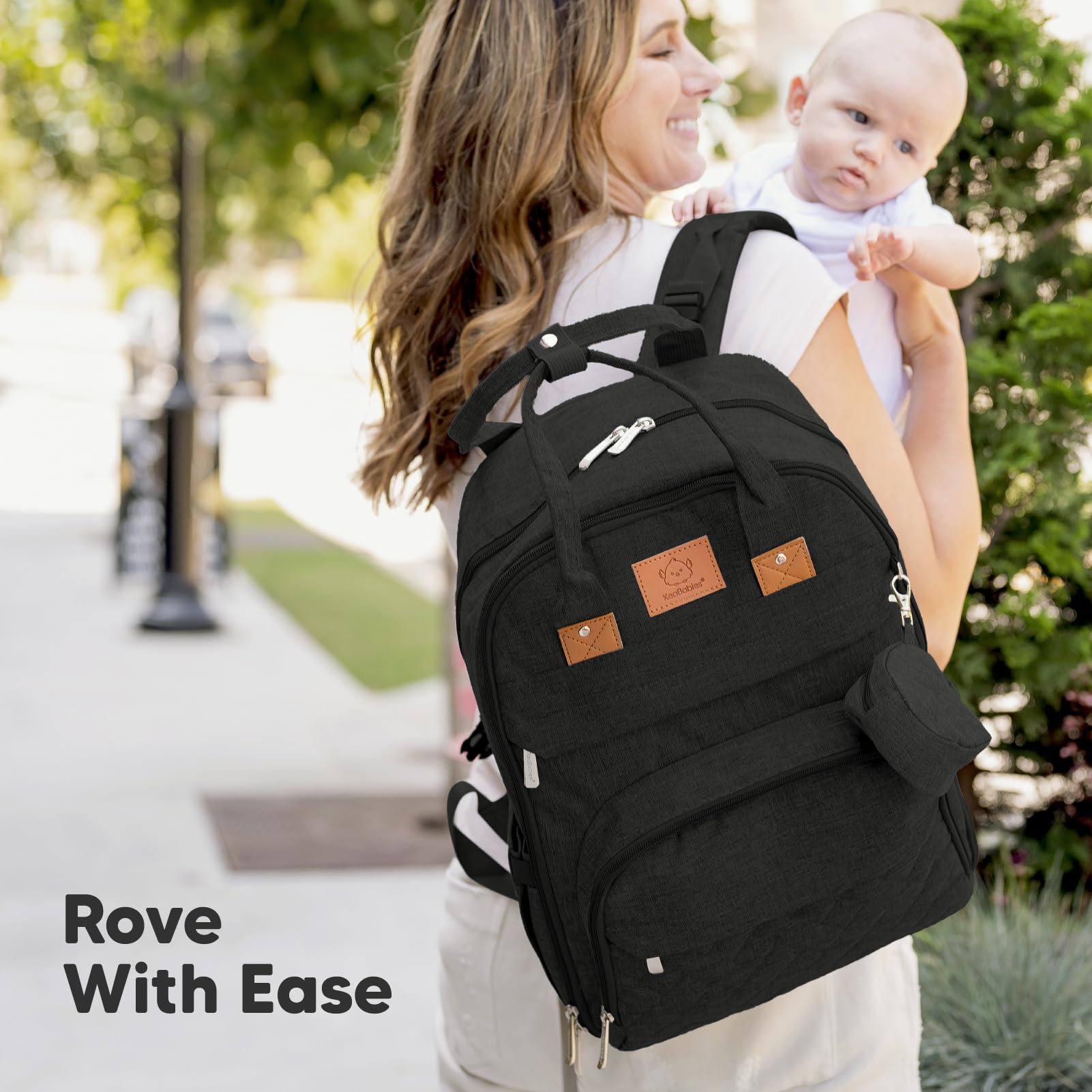KeaBabies Borsa Fasciatoio Zaino - Borsa Fasciatoio con Materassino, Zaino Fasciatoio Grande, Borsa Fasciatoio Organizer per Passeggino, Borse Porta Bebè per Mamma, Papà