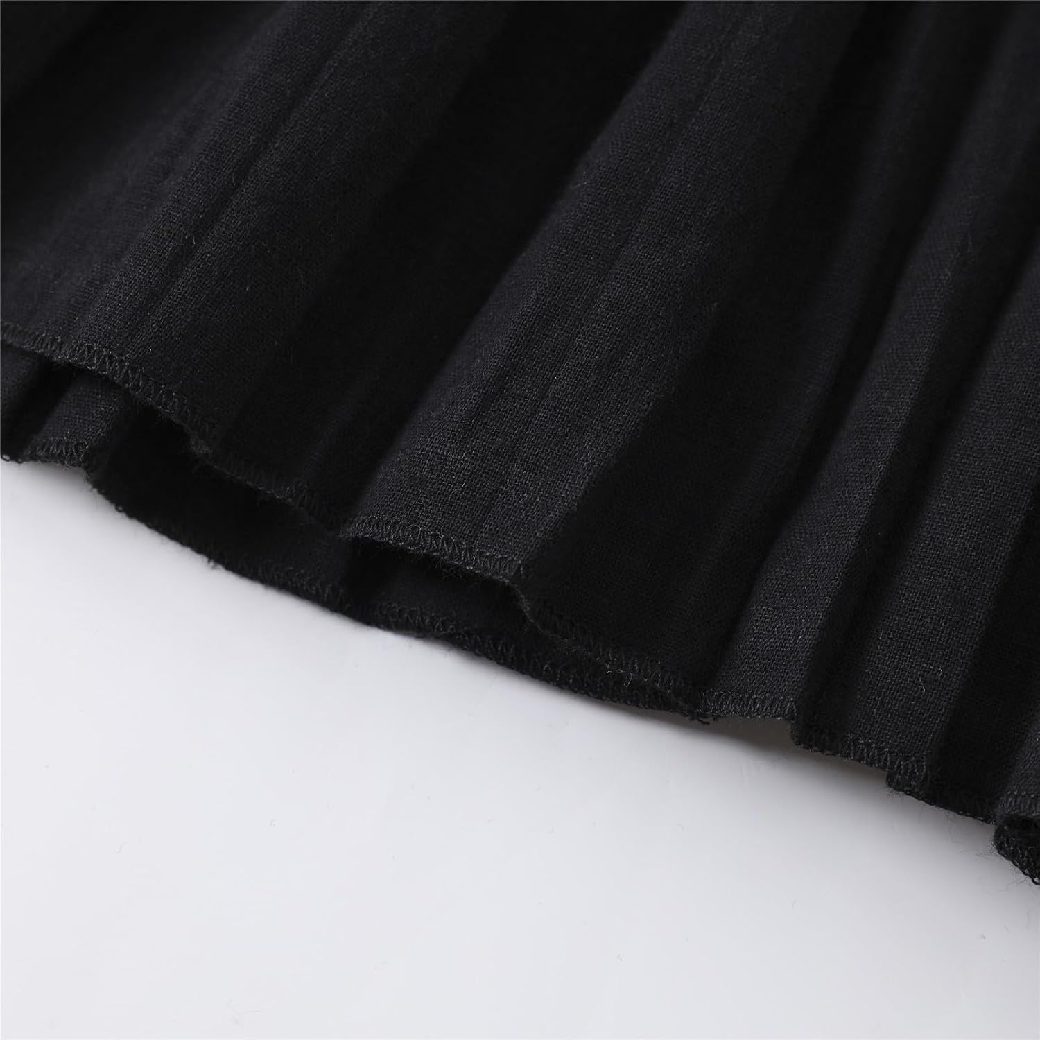 Mud Kingdom Toddler Little Girls Dress Flutter Sleeve Bow tie School Uniform Casual Summer