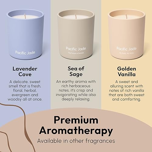 Miniatura 5 de Vela de soja 100 % natural vertida a mano de 11 onzas, fragancia de lujo en vidrio mate para el hogar o regalo, mecha de algodón de primera calidad