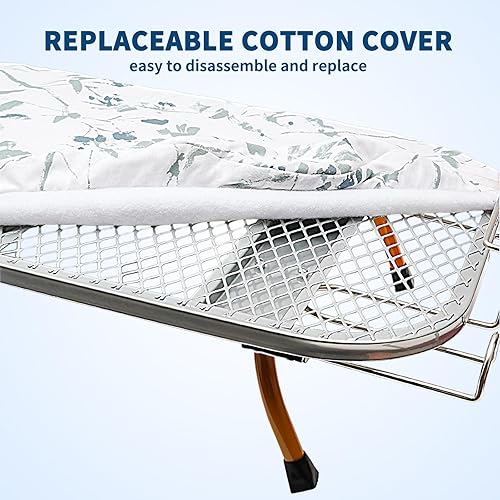 Miniatura 4 de Tabla de planchar plegable de mesa con soporte de hierro y soporte de hierro, tabla de planchar de metal pequeña portátil que ahorra espacio