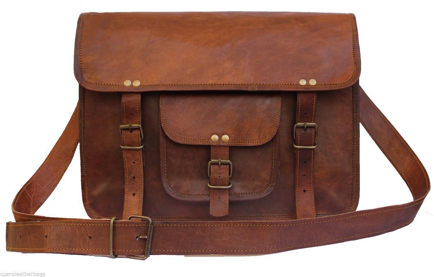 Pranjals House 15 inch Real Genuine Leather Sturdy Laptop Messenger Shoulder Bag (B01N1MMSZE) Amazon Price History, Amazon Price Tracker