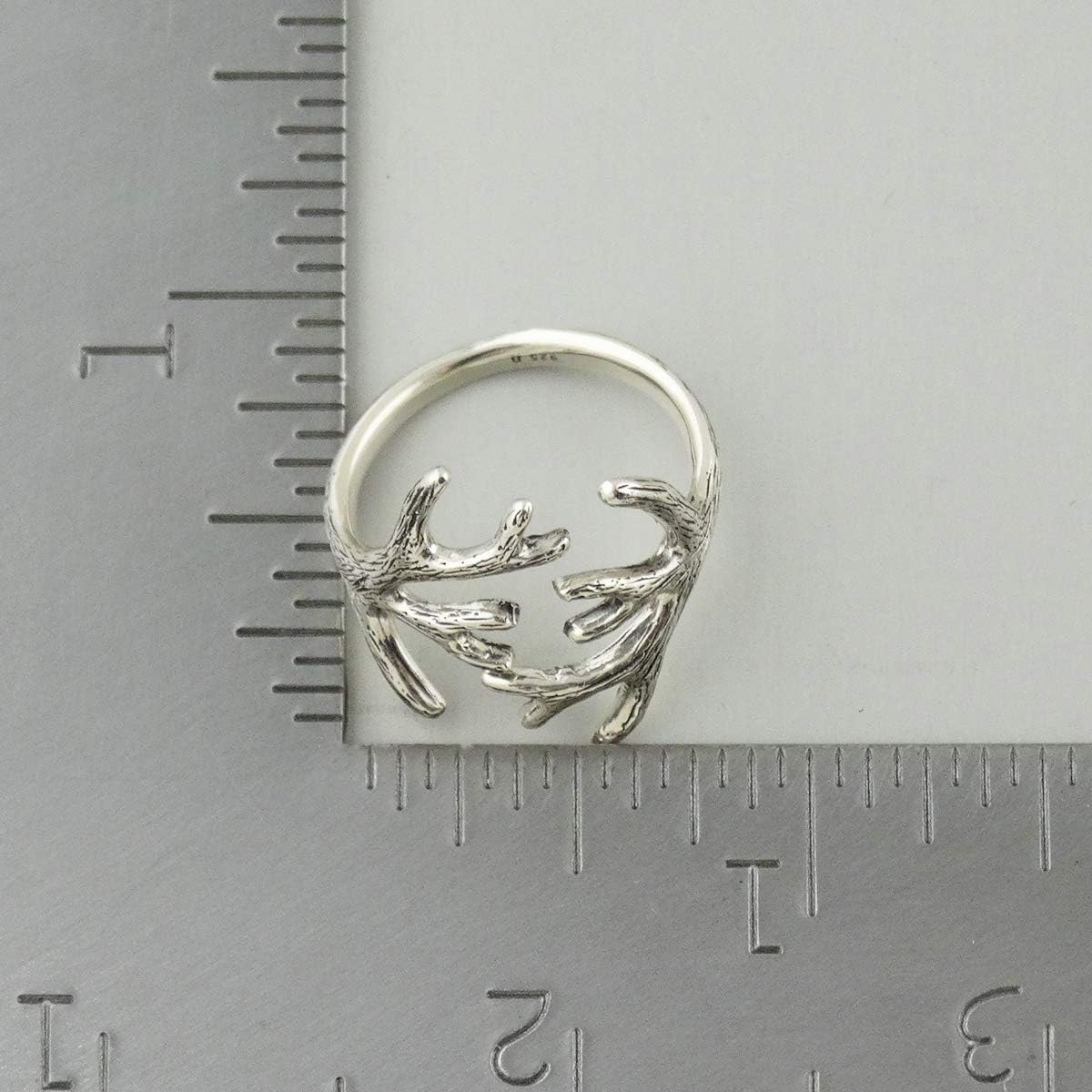 FashionJunkie4Life Adjustable Size Fashion Rings, Sterling Silver and Bronze,One Size Adjusts to Sizes 6-9