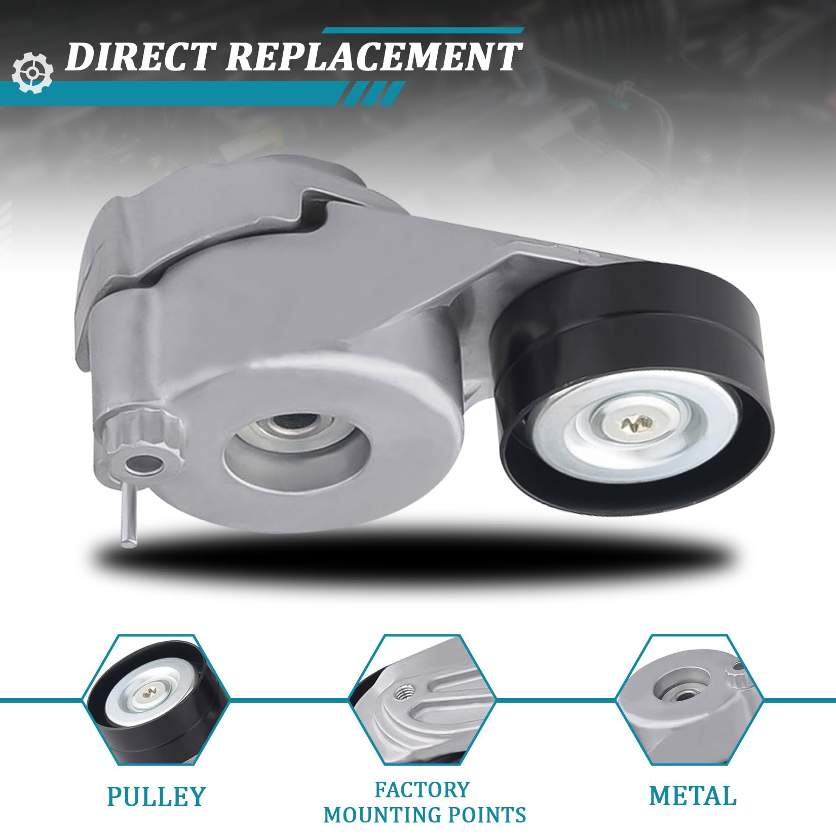 Amazon.com: IRONTEK 6422001370 Belt Tensioner Pulley Assembly fit 