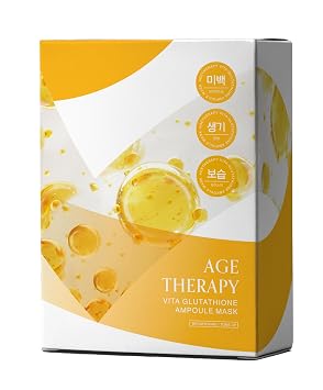 Elensilia Age Balance Mask Hydrating & Smoothing Korean Sheet Mask with Skin-Fitting Design 25 Sheets 25ml / 0.84 fl oz each Vita Glutathione